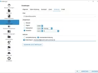 Einstellungen: Datensicherung